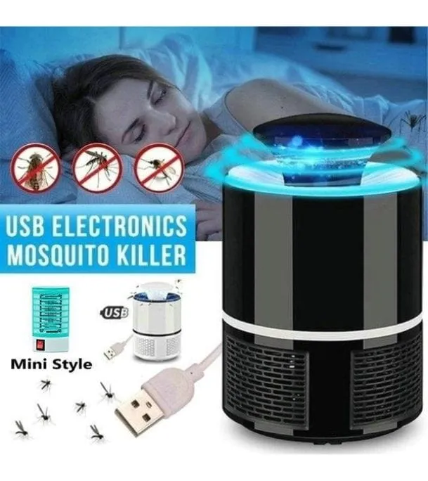 USB Electronic Mosquito Killer Trap – LED Night Light for Moth, Fly & Wasp